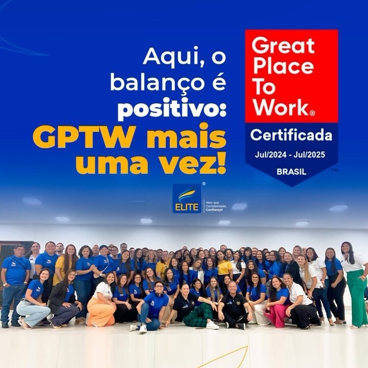 Pelo terceiro ano consecutivo, a ELITE Consultores do Brasil recebe o selo GPTW!